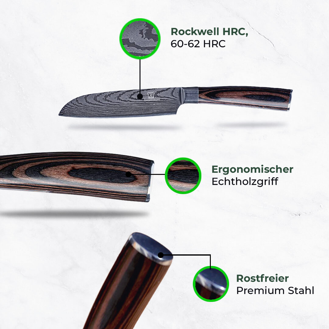 Asiatisches Santoku 5''