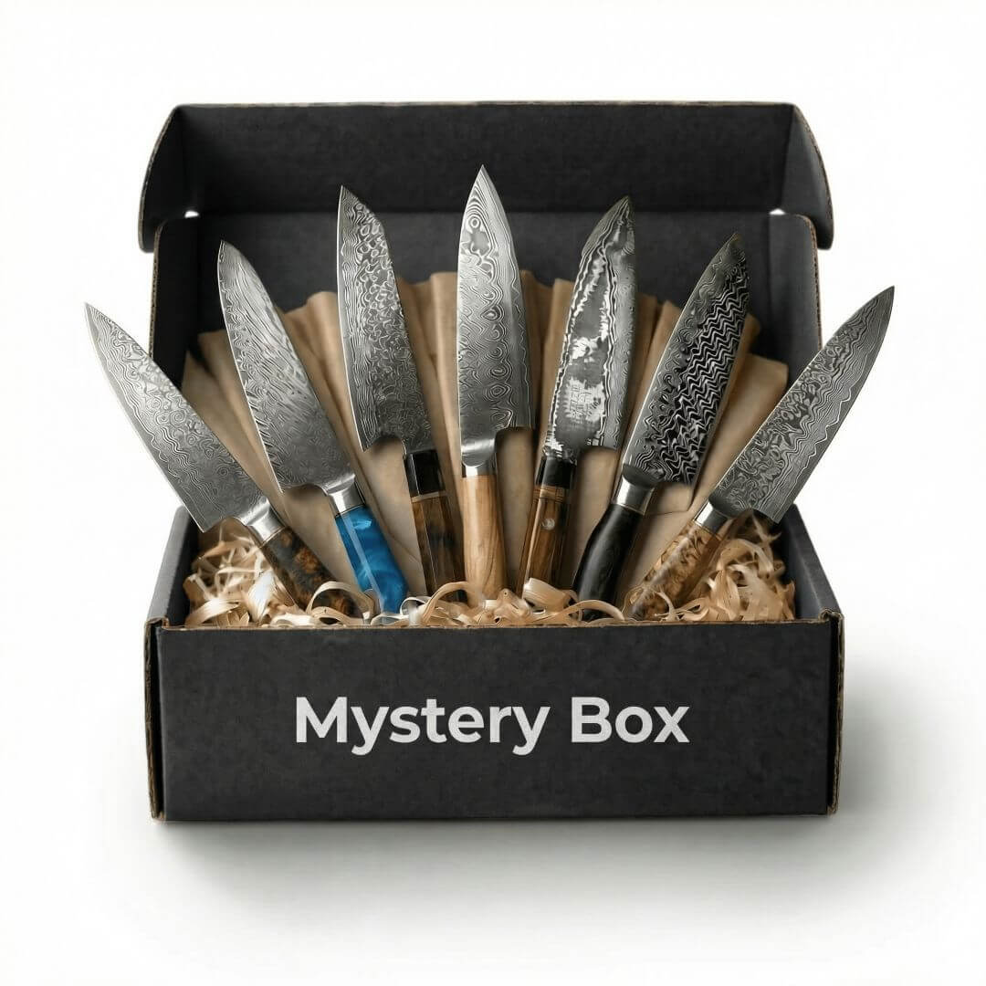 Neu-Premium Mystery Box schwarz | 7 Messer (Kopie)