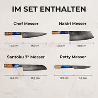 Aoki Santoku Damastmesser