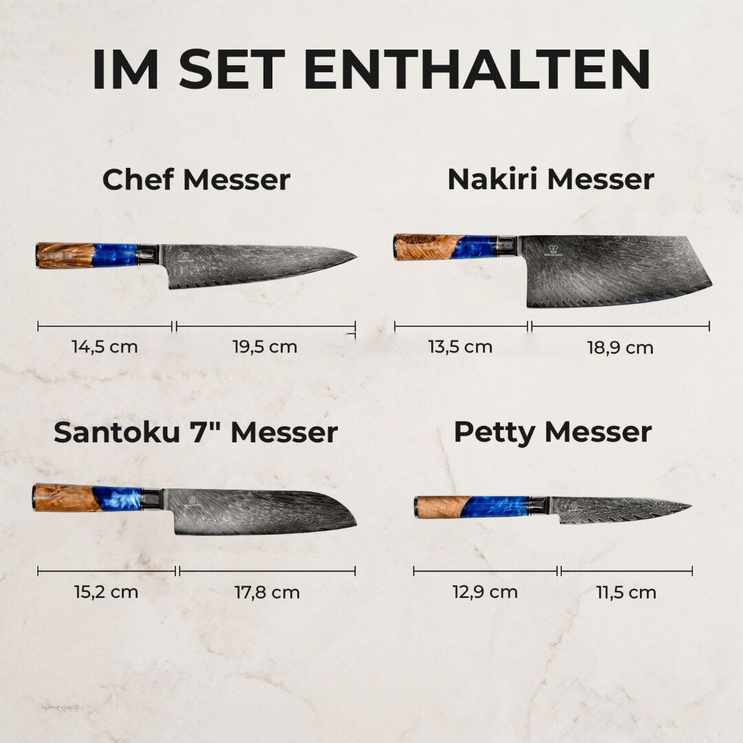Aoki Damastmesser Set / VIP
