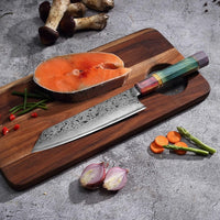 Damast Gyuto + Gratis Taschenmesser