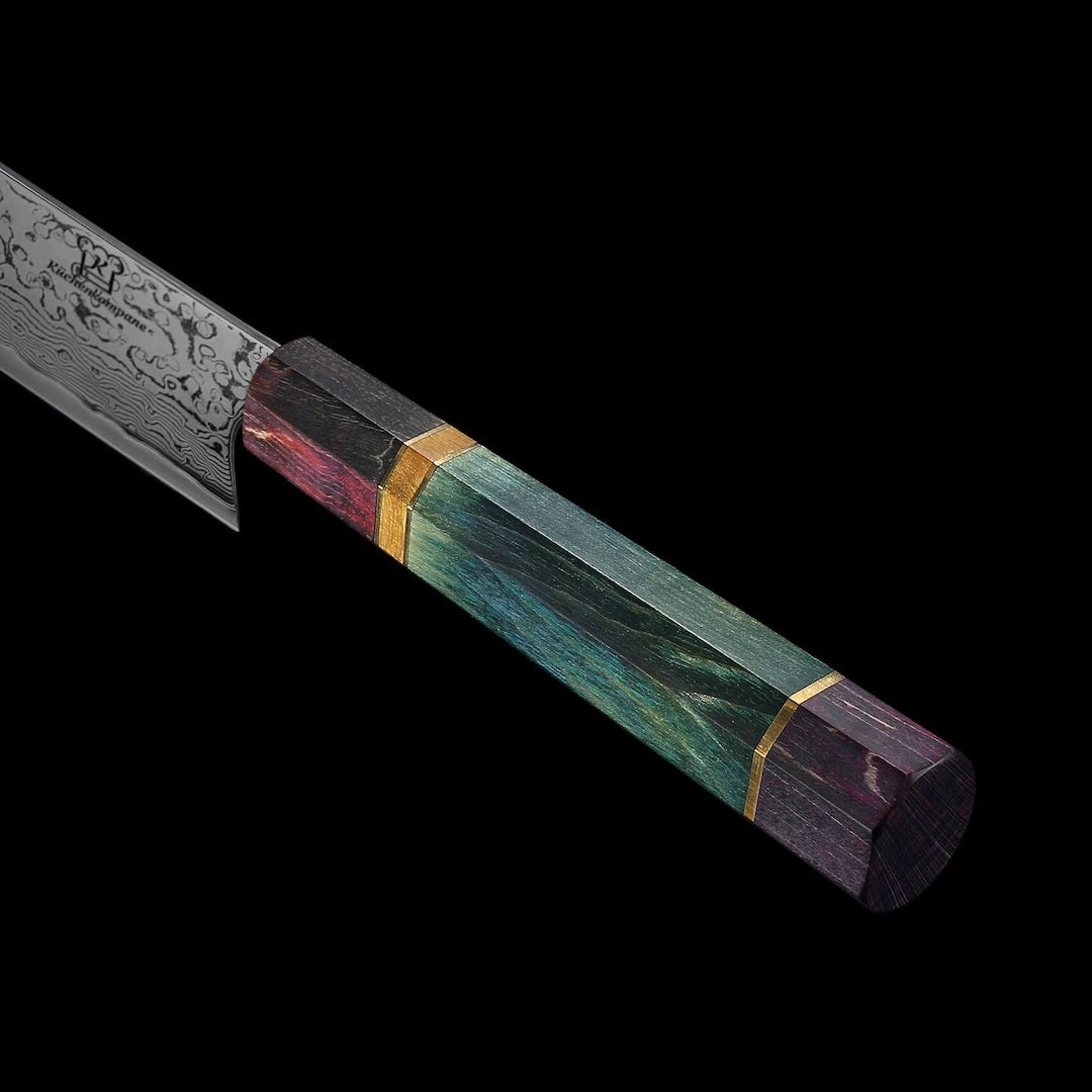 Damast Gyuto + Gratis Taschenmesser