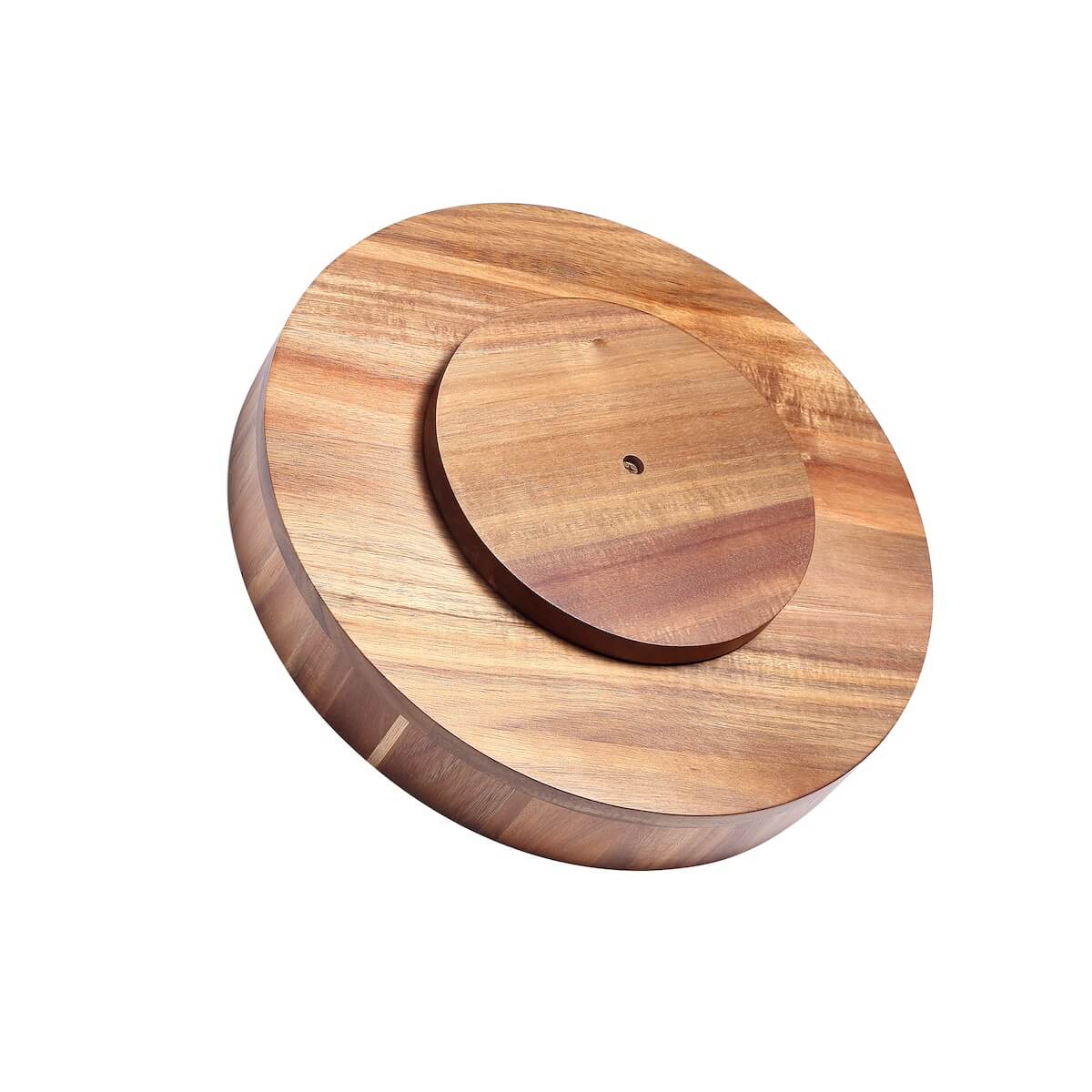 Drehbare Servierplatte aus Holz