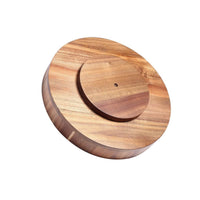 Drehbare Servierplatte aus Holz