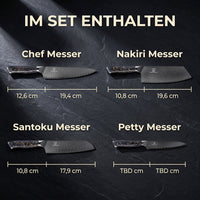 Kiiro Chef Damastmesser