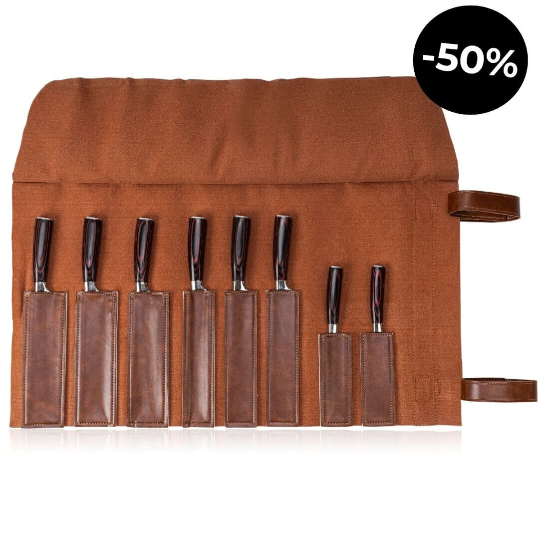 Ledertasche für Messerset