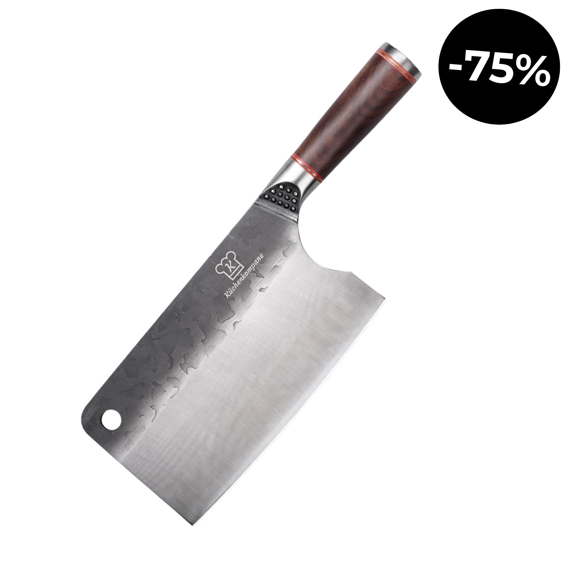 Sonderedition: Rustikales Hackmesser – X46Cr13 Stahl & handgefertigter Ebenholzgriff