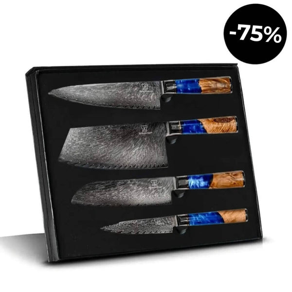 Aoki Damastmesser 4er Set