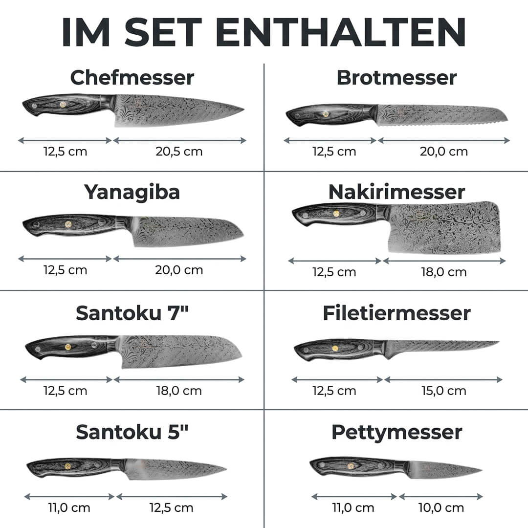 Kumai Messerset 8-teilig / VIP