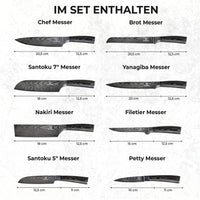Kurai Messerset Premium 8-teilig