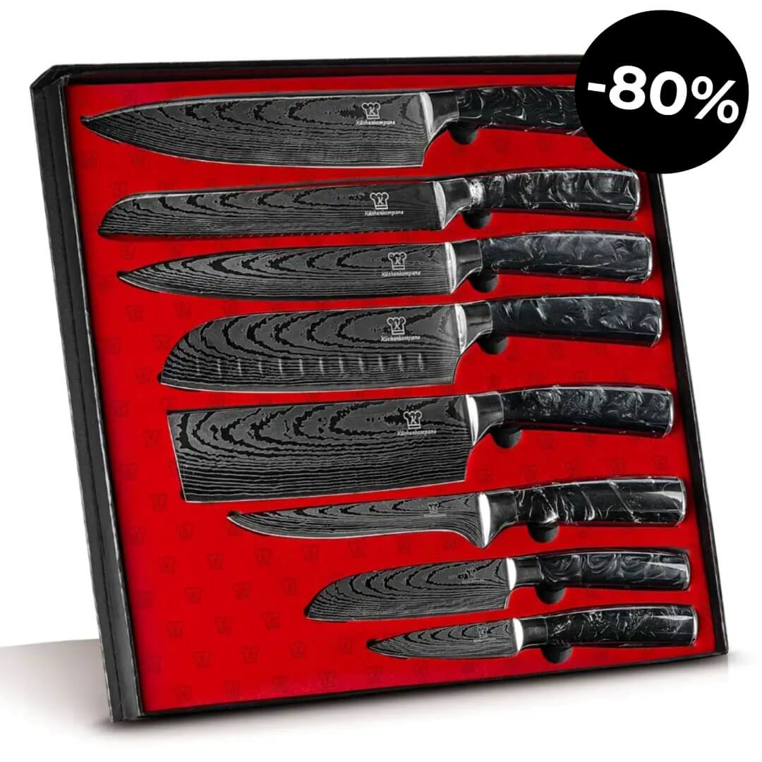 Kuro Messerset Premium 8-teilig