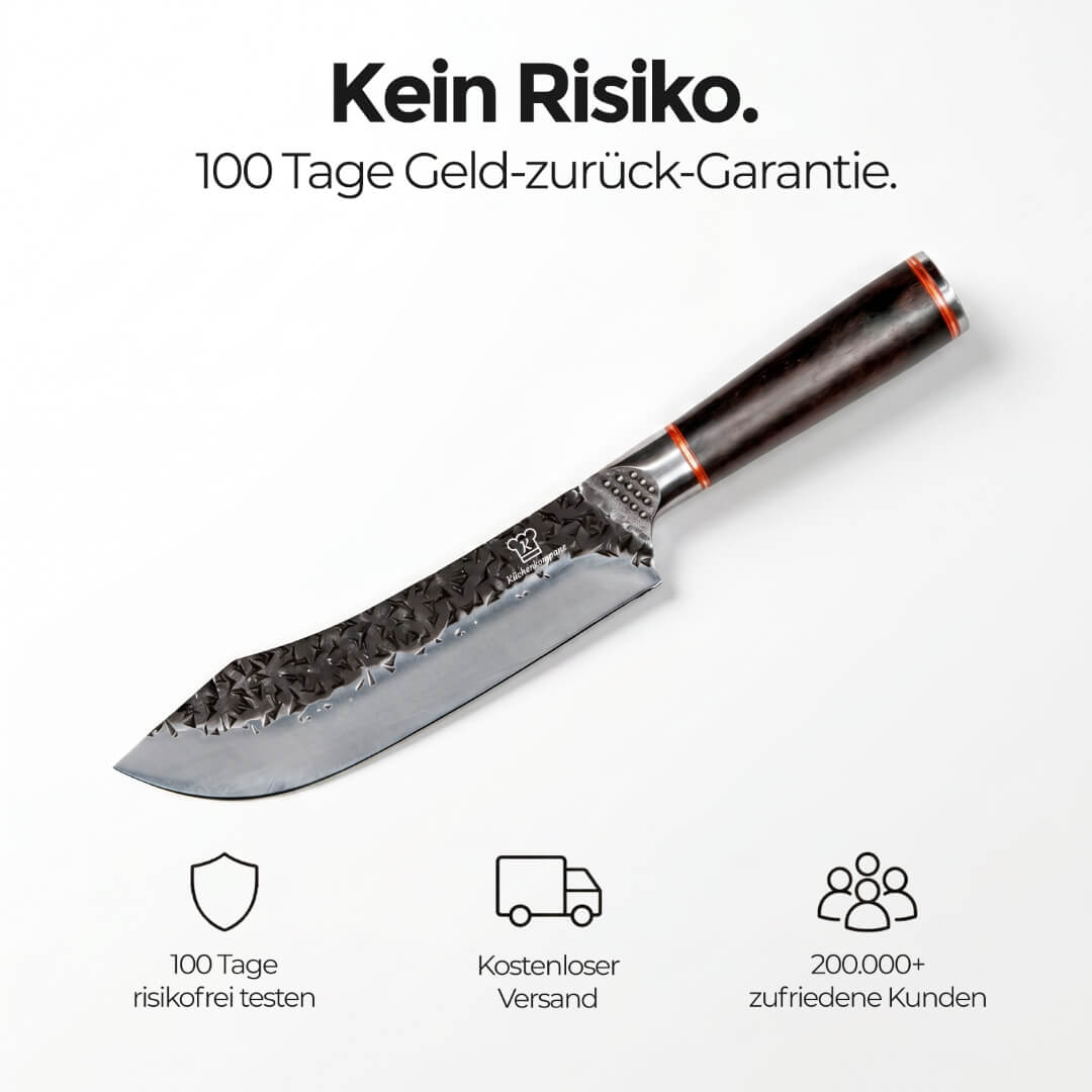 Rustikales Chefmesser gebogen
