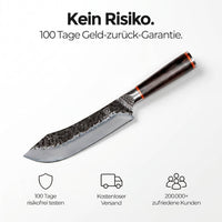 Rustikales Chefmesser gebogen