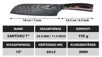 Asiatisches Santoku 7"