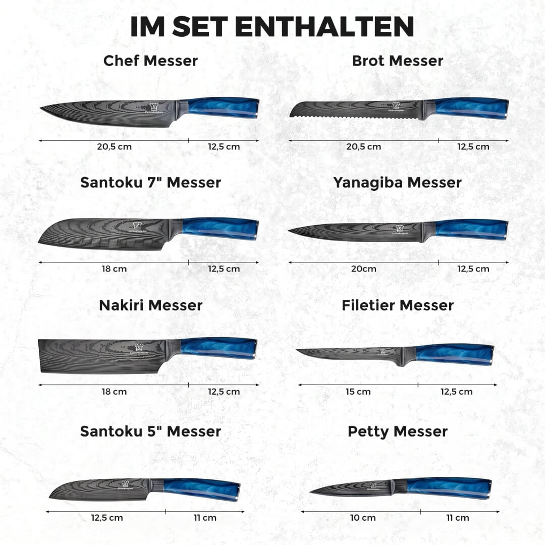 Shiburu Messerset Premium 8-teilig