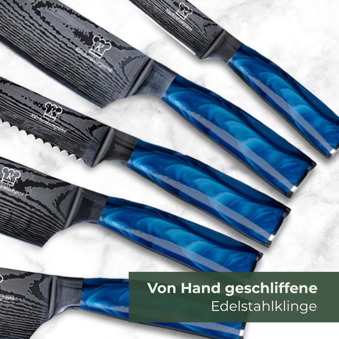Shiburu Messerset 8-teilig + Gratis Taschenmesser