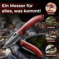 3-teiliges Premium Taschenmesser-Set aus Damaststahl