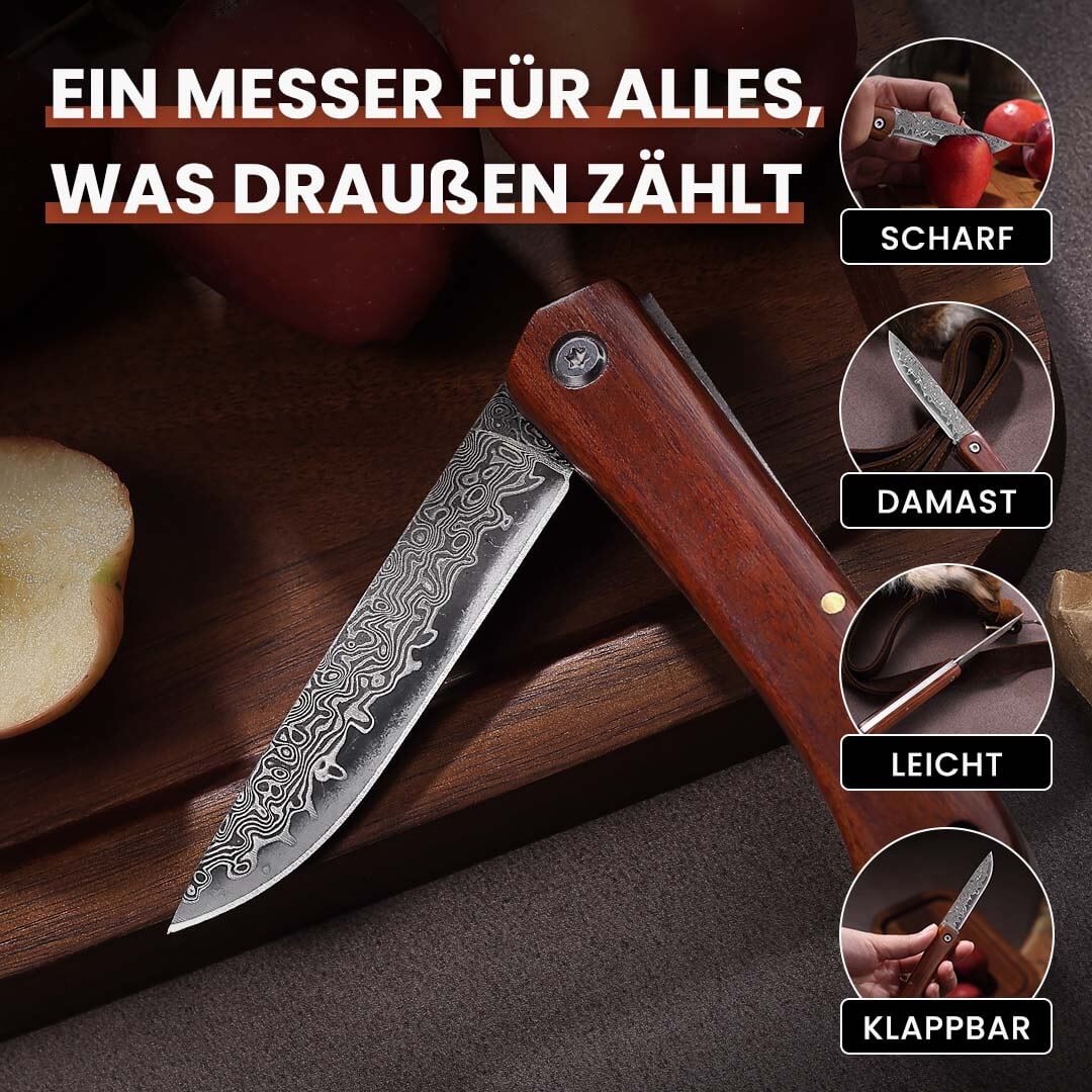 Taschenmesser-set Damast Heritage & Forst
