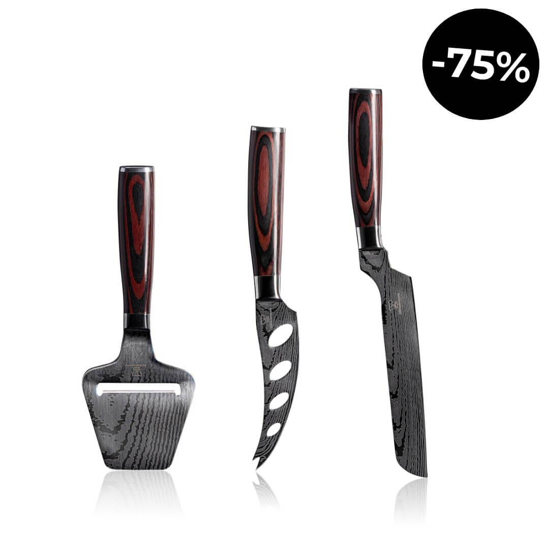 Käse-Trio: 2 Käsemesser & Käsehobel