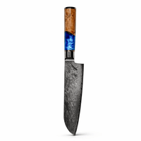 Aoki Santoku Damastmesser