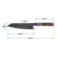 Damast Gyuto + Gratis Taschenmesser