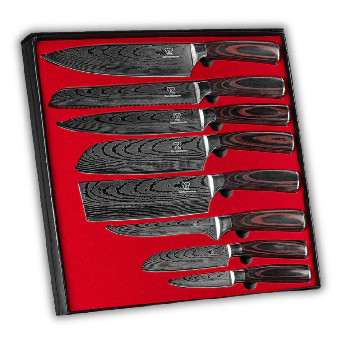 Asiatisches Messerset Premium 8-teilig