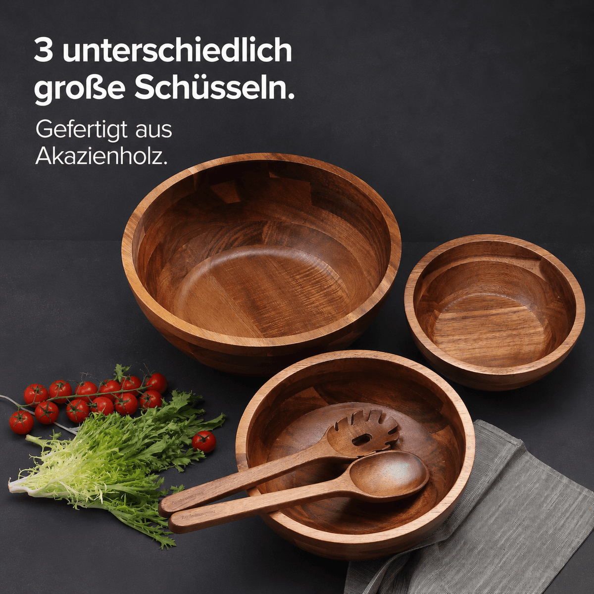 Mega Sparangebot: Passendes Salatgeschirr + Gewürzset