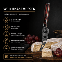 Weichkäse Messer