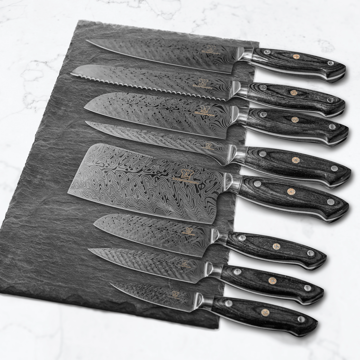 kumai küchenmesser set 8-teilig