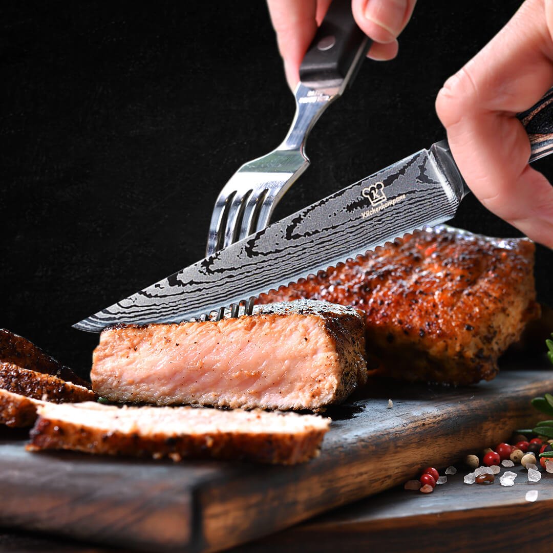 steakmesser damast design